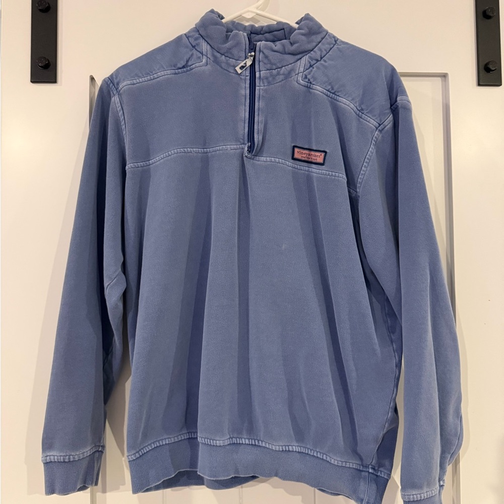 Vineyard Vines Light Blue Quarter-Zip Sweatshirt